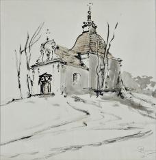 Kaplica barokowa na wzgórzu