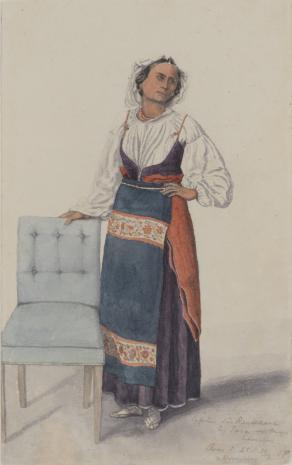  Oscar von Alvensleben, Kobieta z okolic Neapolu