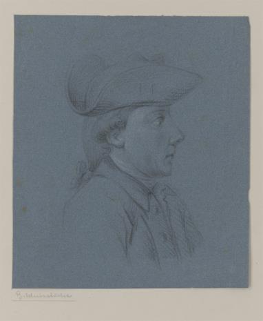  Friedrich Christian Klass, Studium portretowe młodego mężczyzny