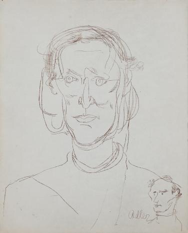  Jankiel Adler, Portret Heleny Syrkusowej z autoportretem autora