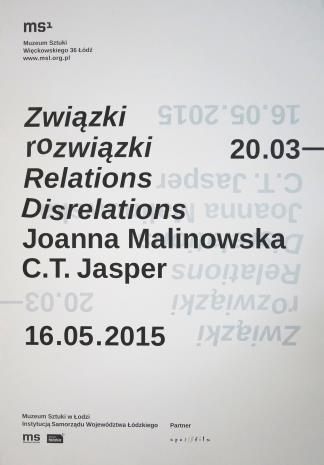 [Plakat] C.T. Jasper, Joanna Malinowska. Związki rozwiązki […]