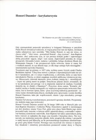 Honoré Daumier : litografie 1833-1860 ze zbiorów Biblioteki Zakładu Narodowego im. Ossolińskich we Wrocławiu : [katalog wystawy], grudzień 1992 - styczeń 1993, Muzeum Sztuki w Łodzi, Galeria 