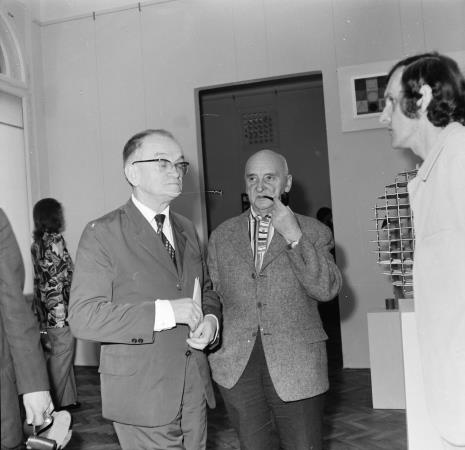Od lewej prof. Adam Marczyński (UMK w Toruniu), Henryk Stażewski, Zbigniew Gostomski