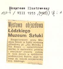 Wystawa objazdowa Łódzkiego Muzeum Sztuki