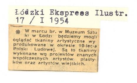 W marcu br. w Muzeum Sztuki w Łodzi będziemy mogli oglądać [...]