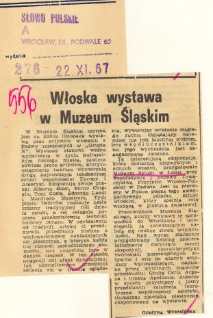 Włoska wystawa w Muzeum Śląskim