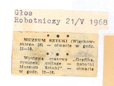Muzeum Sztuki (ul.Więckowskiego 36) [...]