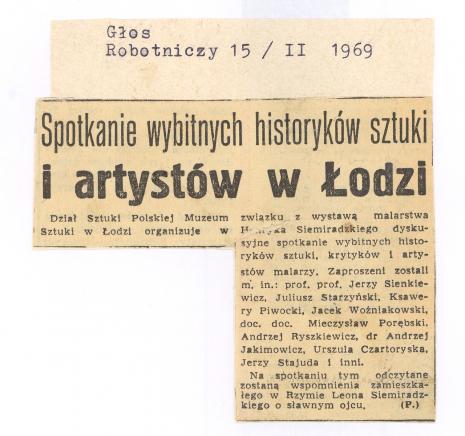 Spotkanie wybitnych historyków sztuki i artystów w Łodzi