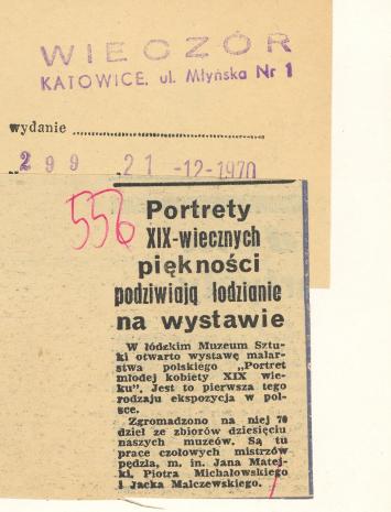 Portrety XIX-wiecznych piękności podziwiają łodzianie na wystawie