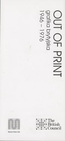 [Zaproszenie] Out of Print. Grafiki brytyjska 1946 - 1976 [...]/ Out of Print. British printmaking 1946 - 1976 [...]