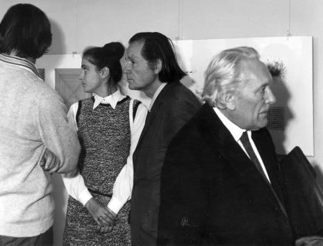Od lewej Józef Robakowski z żoną Barbarą, x, Alfred Lenica