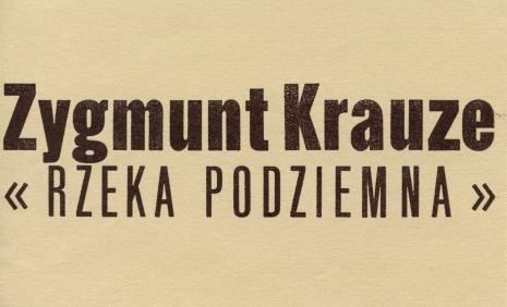 [Zaproszenie] Zygmunt Krauze 