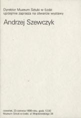 [Zaproszenie] Andrzej Szewczyk [...]