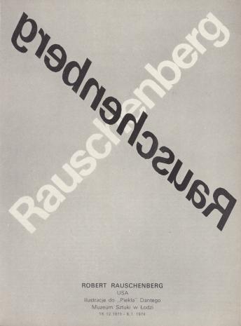 [Folder/Katalog] Robert Rauschenberg USA. Ilustracje do 