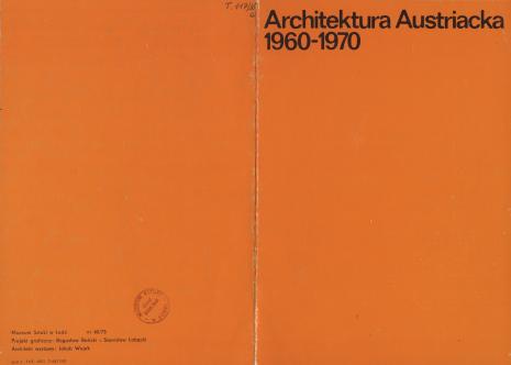 [Folder/Katalog] Architektura Austriacka 1960-1970.