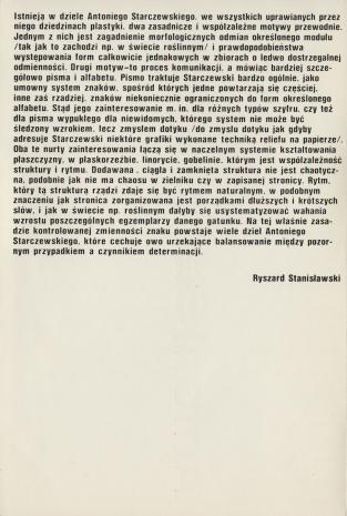 [Folder/Katalog] paralele. Antoni Starczewski [...]