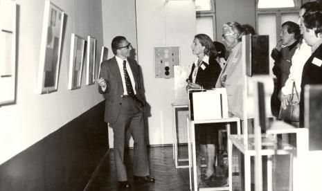 Od lewej dyr. Ryszard Stanisławski, Palma Bucarelli (Włochy), R. Berger (Szwajcaria)