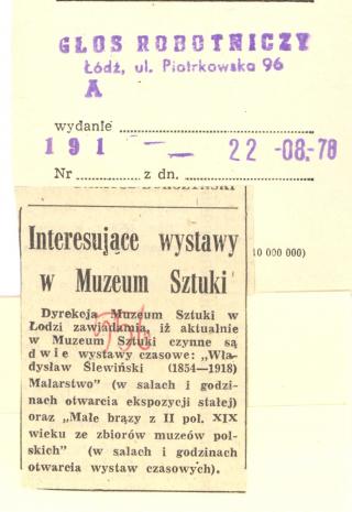 Interesujące wystawy w Muzeum Sztuki