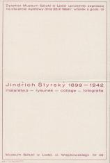 [Zaproszenie] Jindrich Styrsky  1899 - 1942 malarstwo - rysunek - collage - fotografia[...]
