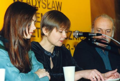 Od lewej tłumaczka, Olga Szichiriewa z Sankt – Petersburga, prof. Andrzej Turowski (Uniwersytet w Djon)
