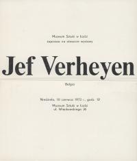 [Zaproszenie] Jef Verheyen (Belgia) [...]