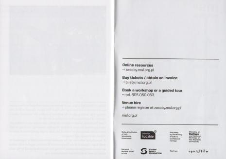 [Informator] MS Muzeum Sztuki. Exhibition programme June-December 2018.