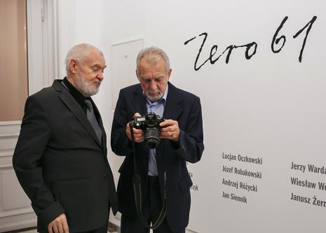 Członkowie grupy Zero-61 Andrzej Różycki i Jerzy Wardak