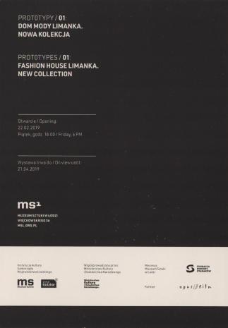 [Zaproszenie] Prototypy/01: Dom Mody Limanka. nowa kolekcja/ Prototypes/01: Fashion House Limanka. New Collection [...]