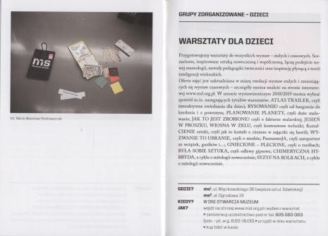 [Informator/Folder] Działania wspólne. Wystawa/Biblioteka/Magazyn [...]