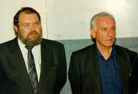 Miron  Gordon (ambasador Izraela w Polsce) i Moshe Kupferman