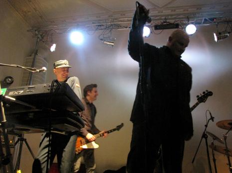 Grupa 19 Wiosen na scenie, od lewej Jerzy Grzegorz Fajngold 'Fagot', Piotr Andrzejewski, Marcin Pryt