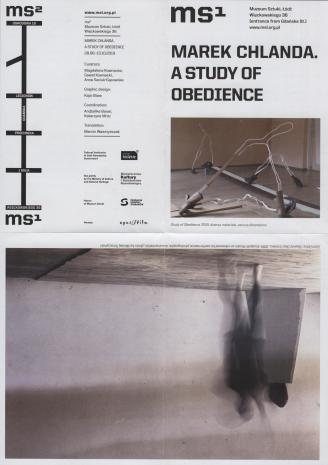 [Informator/Folder] Marek Chlanda. A Study of Obedience.