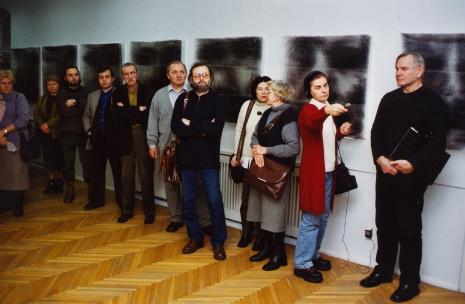Od prawej Józef Robakowski, red. Krystyna Namysłowska (Polskie Radio Łódź), x, x, x, x, x, Tomasz Komorowski