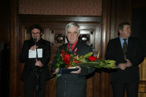 Dyr. Jarosław Suchan (ms), Jacek Ojrzyński (wicedyrektor ms), Stanisław Witaszczyk (wicemarszałek Województwa Łódzkiego)