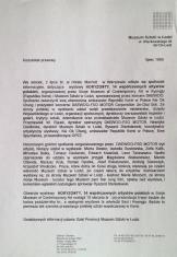 [Komunikat prasowy] Komunikat prasowy, lipiec 1996 (wystawa: Horyzonty 14 artystów polskich) 