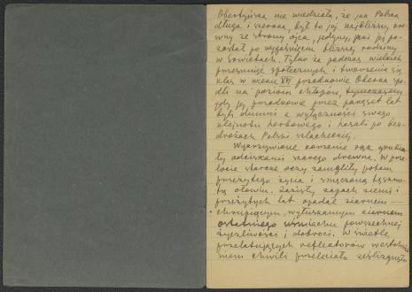 Władysław Strzemiński. Powieść, przed 1947. Rękopis. Zeszyt nr II