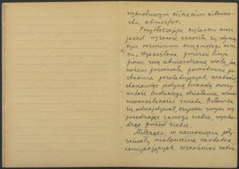Władysław Strzemiński. Powieść, przed 1947. Rękopis. Zeszyt nr III