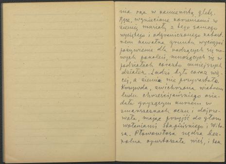 Władysław Strzemiński. Powieść, przed 1947. Rękopis. Zeszyt nr V