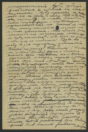 Brulion listu Artura Nacht-Samborskiego do Zygmunta Menkesa, po 1945