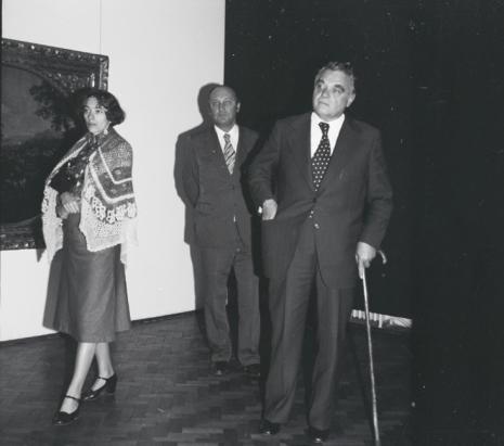 Od lewej x, Jan Kaczmarek (wiceminister kultury), Wasilij Fedorowicz Kucharski (wiceminister kultury Związku Radzieckiego)