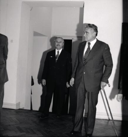Ryszard Brudzyński (wicedyrektor ms) i Wasilij Fedorowicz Kucharski (wiceminister kultury Związku Radzieckiego)
