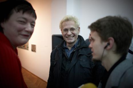 W środku Marek Janiak, artysta, architekt (grupa Łódź Kaliska)
