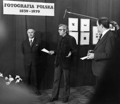 Ryszard Brudzyński (wicedyrektor ms), Zbigniew Dłubak, Izydor Hałas (Muzeum Historii Ruchu Rewolucyjnego w Łodzi)
