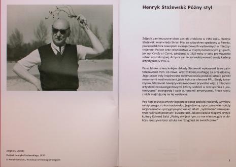 [Informator/folder] Henryk Stażewski. Późny styl.