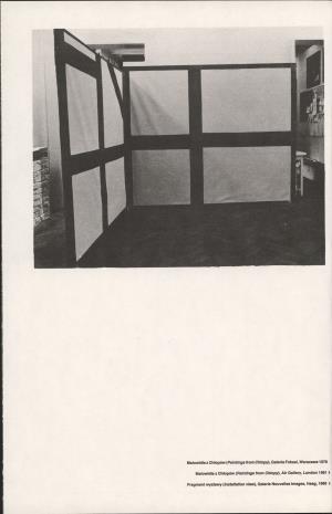 Andrzej Szewczyk: [wystawa] Muzeum Sztuki, Łódź lipiec-sierpień 1988