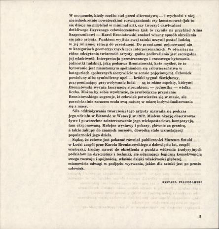 Karol Broniatowski - prace z lat 1970-1979 : [wystawa] : Muzeum Sztuki w Łodzi, 30 października - 2 grudnia 1979