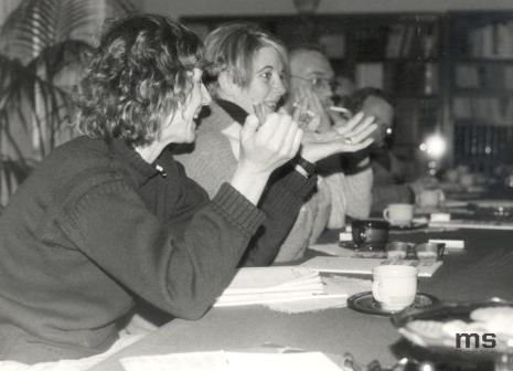 Od lewej A. Scott, Patricia Douthwaite, x
