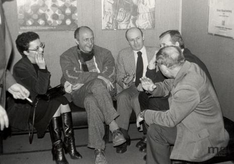 Od lewej p. Balicka, inż. Jakub Wujek, dyr. Bernard Kepler (BWA w Łodzi), Bogusław Balicki, x