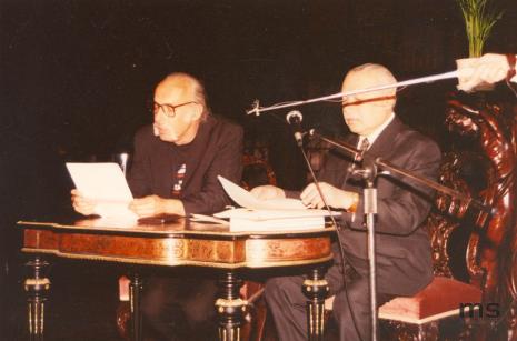 Prof. Andrzej Turowski i Ryszard Brudzyński (były wicedyrektor ms)
