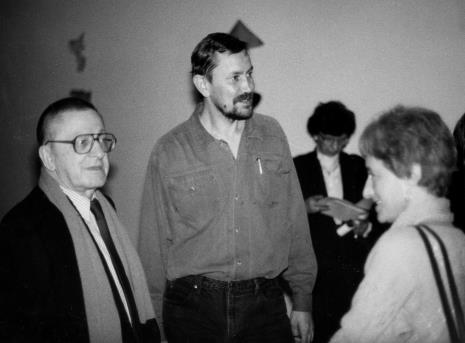 Od lewej Ryszard Stanisławski, Tomas Osinski, Nika Strzemińska